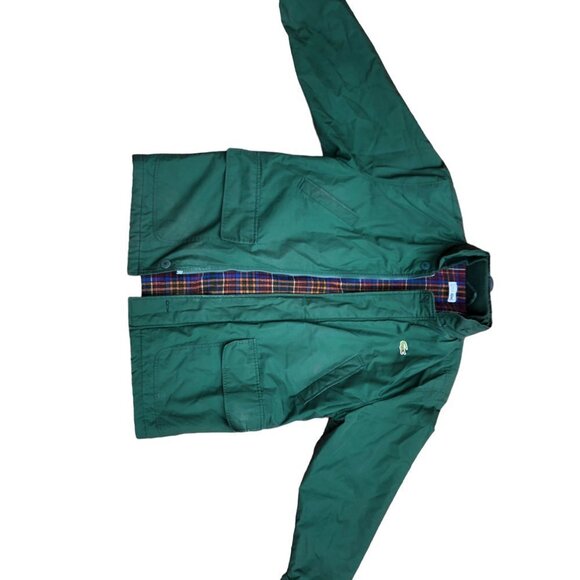 Vintage Plaid Lined Lacoste Jacket Large Green - Picture 8 of 15